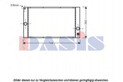 AKS DASIS 220023n -  Радиатор, охлаждение двигателя